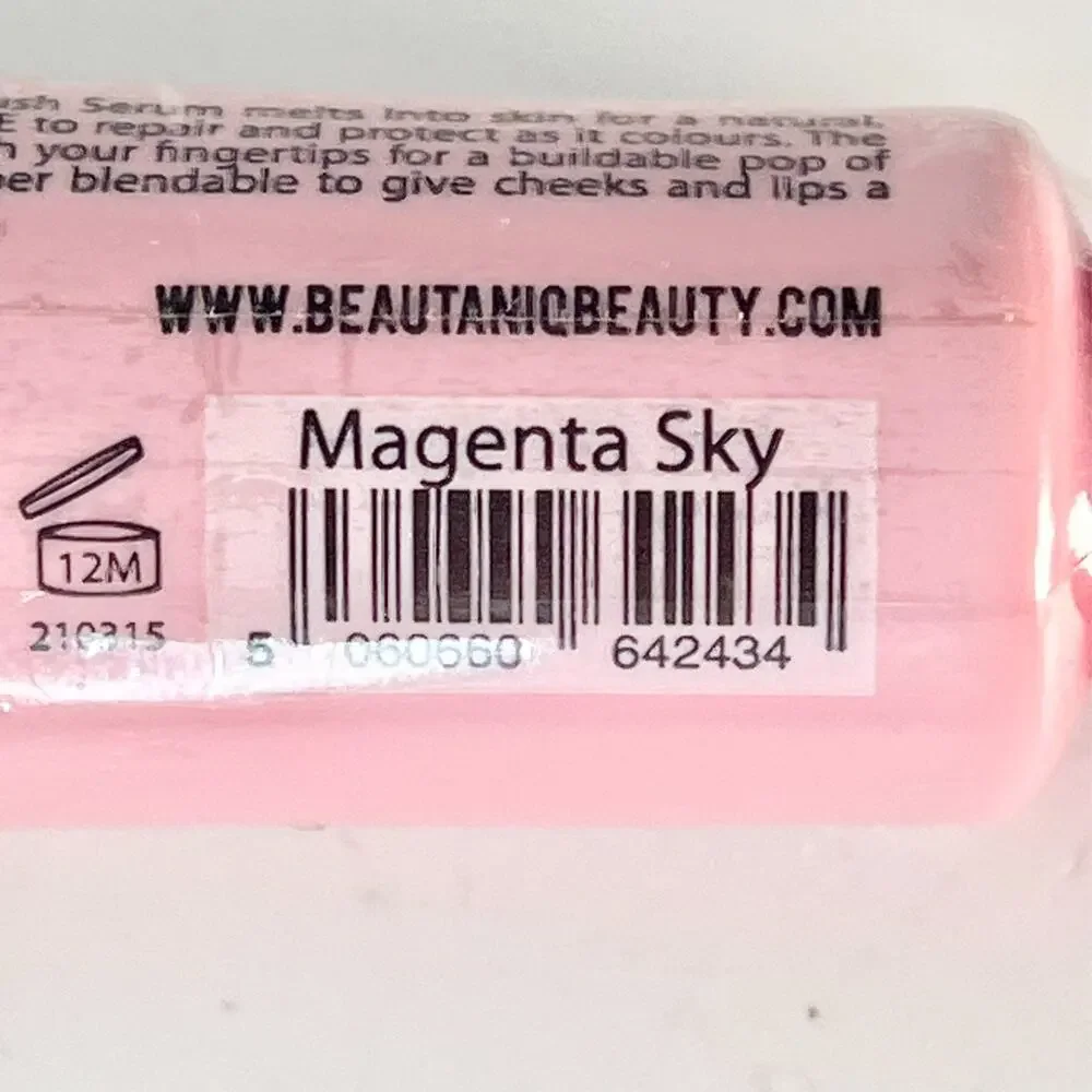 Beautiniq Beauty Lip Cheek Blush Cream Serum Magenta Sky Sealed .33 oz 10ml New